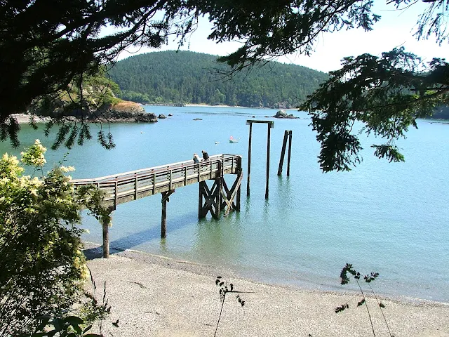 Sharpe cove float in Burroughs Bay at Deception Pass