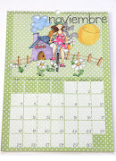 Calendario con 12 ilustraciones dibujadas con rotulador y acuarela. (calendario nov)