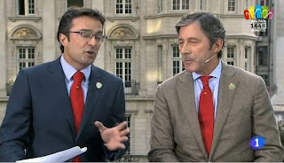 Marcos López y Jesús Álvarez en el Telediario