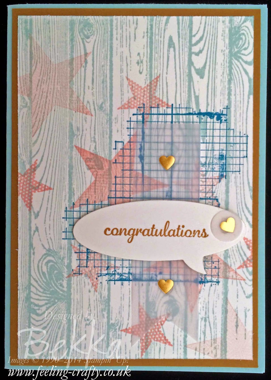 Congratulations Card made with Stampin' Up! Supplies which you can get here