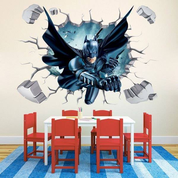 Vinilos De Super Heroes Para Decorar La Habitacion De Los Ninos Construccion Y Manualidades Hazlo Tu Mismo