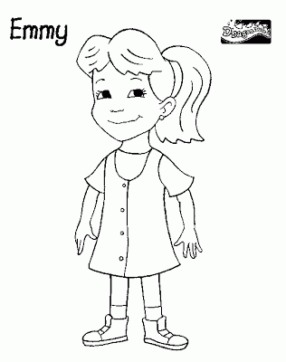 dibujos infantiles para colorear: niñita