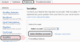 Feedburner to Twitter