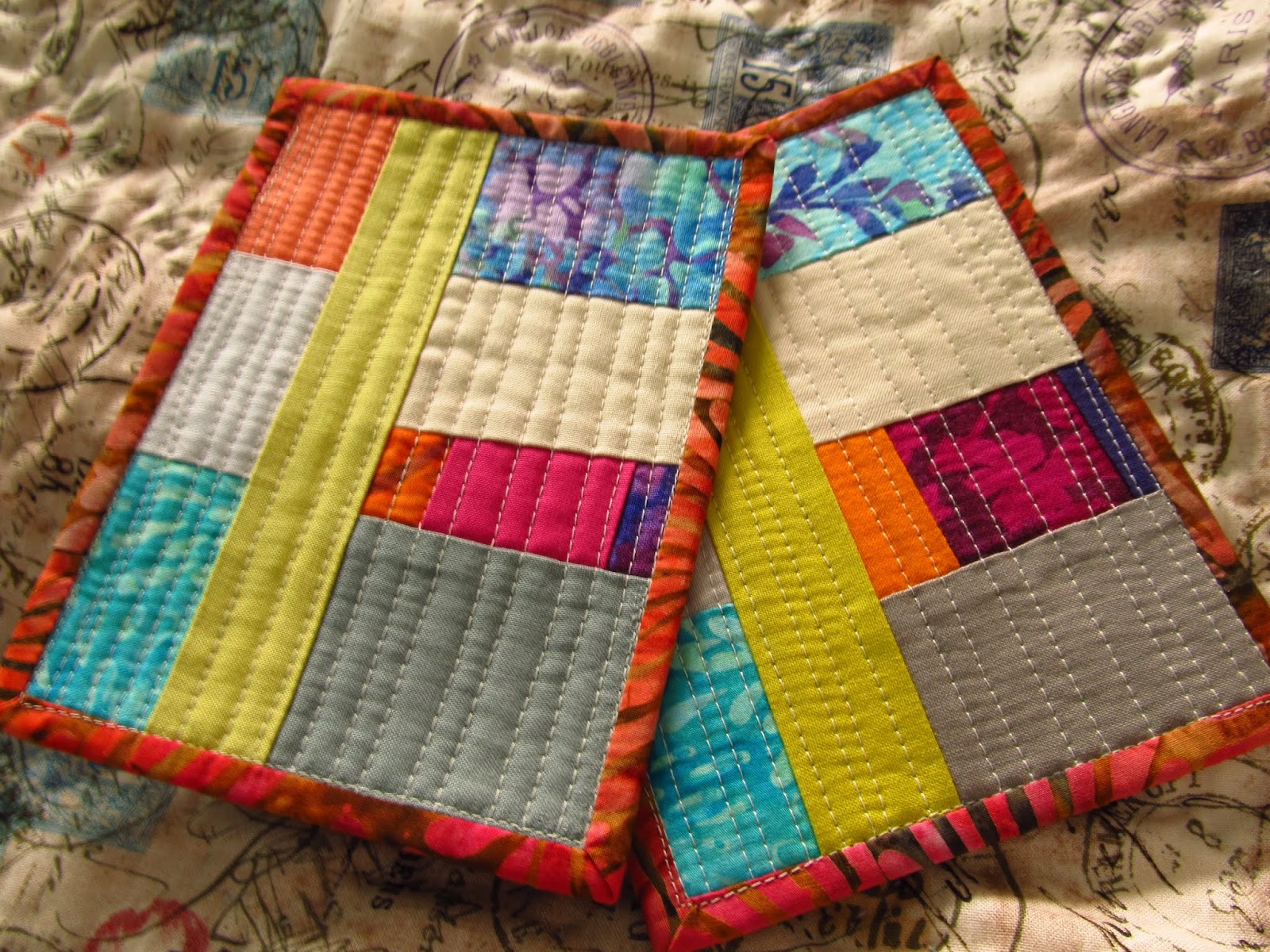 AHIQ Improvisational Utility Quilts Quilt Finish, AD Hoc Improv Quilt