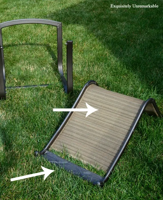 Outdoor Makeover How To Replace Patio Furniture Slings Exquisitely