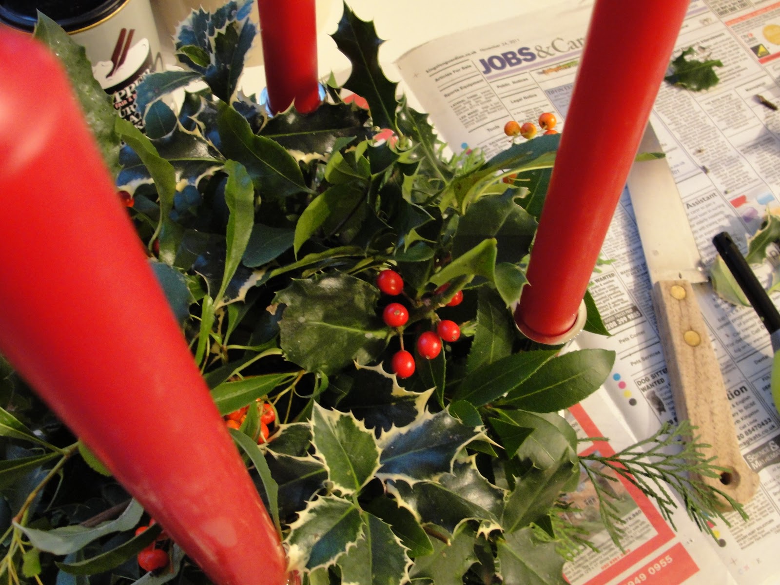 The domestic novice An advent crown