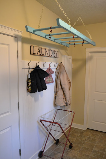 hanging ladder for more storage space