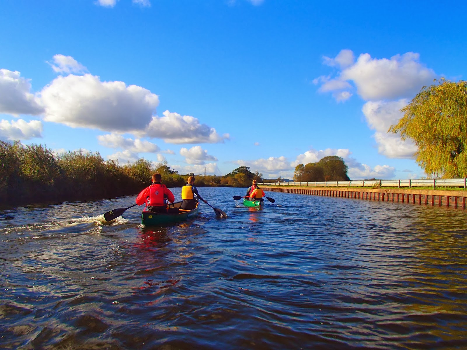 Plymouth College Outdoor Education Canoeing on Exeter Canal
