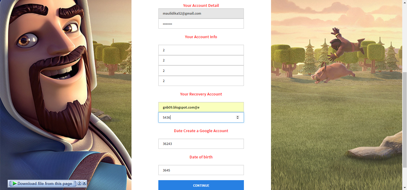 Script Phising Clash Royale Google Auto Reply Full Send