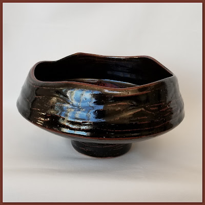 Tony Clennell inspired large pedestal bowl by Lily L.