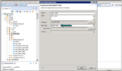 SAP HANA Analytic View