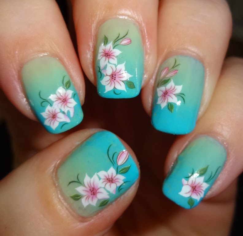 Wendy's Delights Sparkly Nails Lilly Nail Water Decals