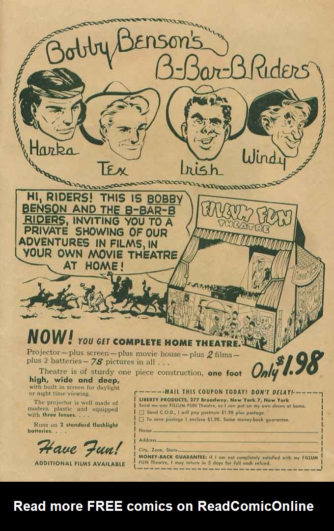 Read online Bobby Benson's B-Bar-B Riders comic -  Issue #1 - 35