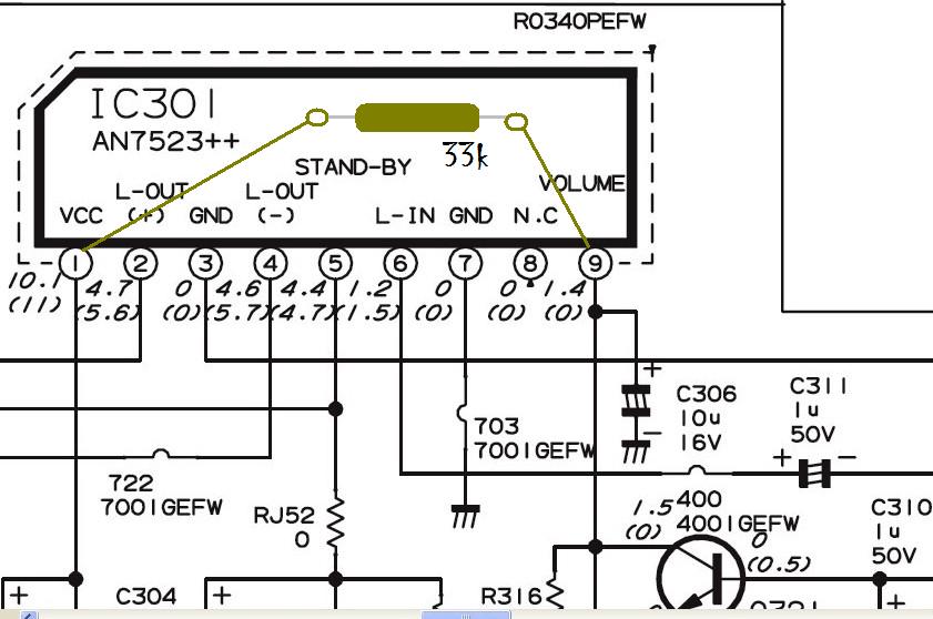 Tv sharp av multi system hilang suara falls fa servis