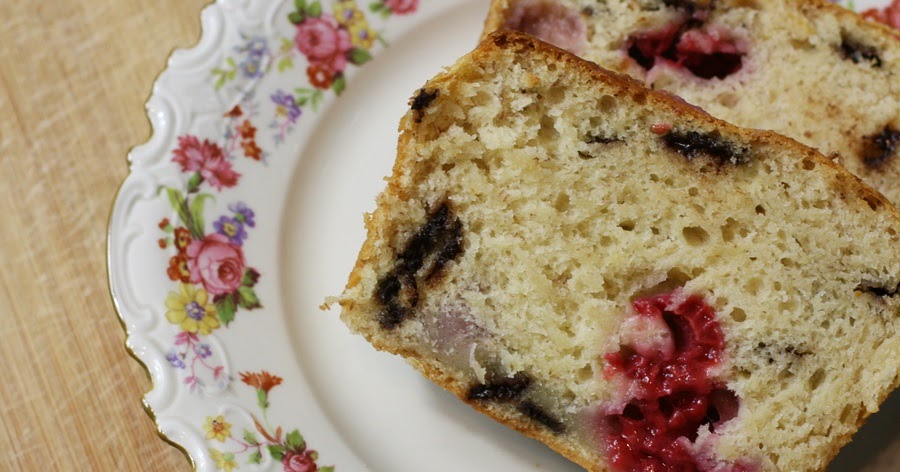 Sekundentakt: Bananenkuchen mit Himbeeren