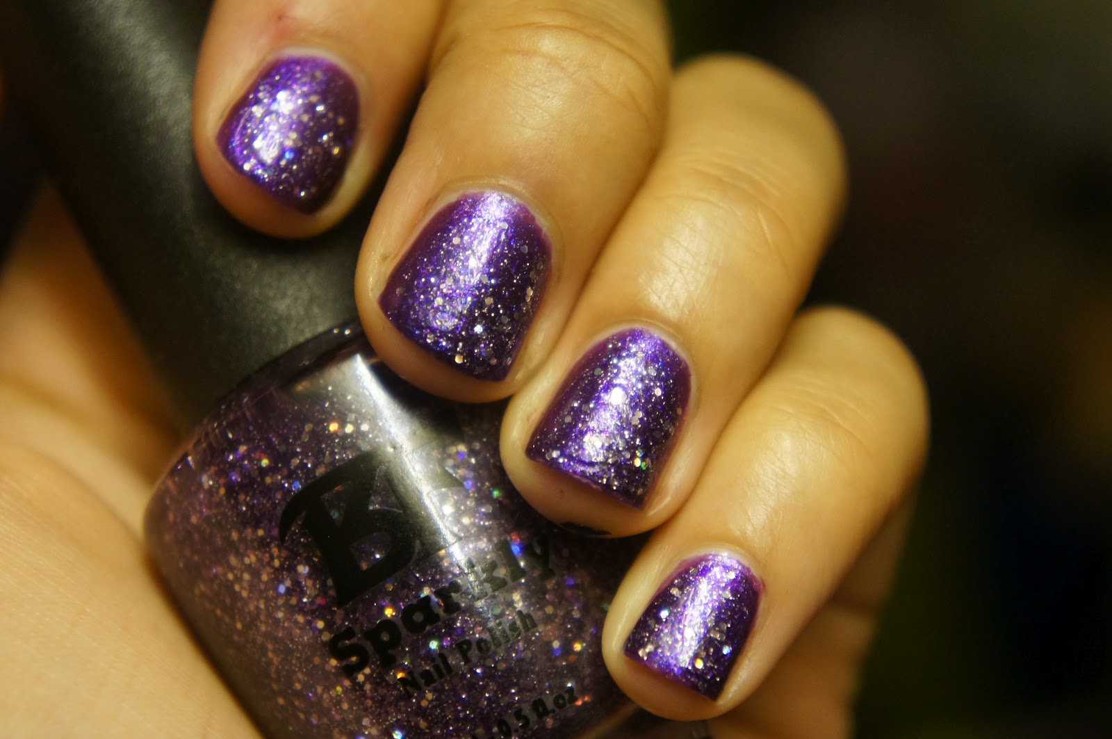 Yolanda G: ♥ Purple OPI & BF Sparkles