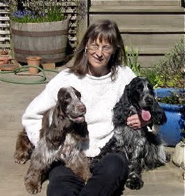 The author and her dogs