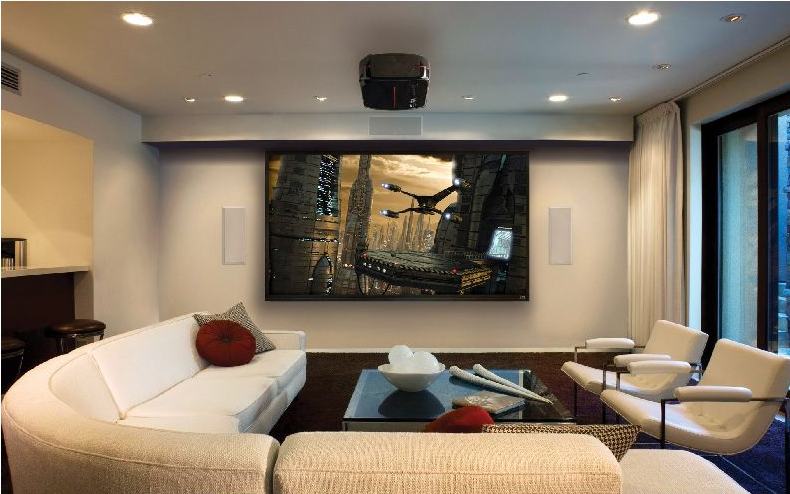 Modern Home Theater Design Kerala for Living room
