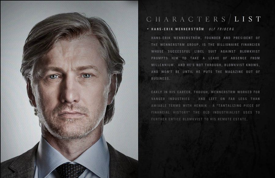LarssonTrilogia: Fotos Pagina Web Millenium 1 Remake David Fincher
