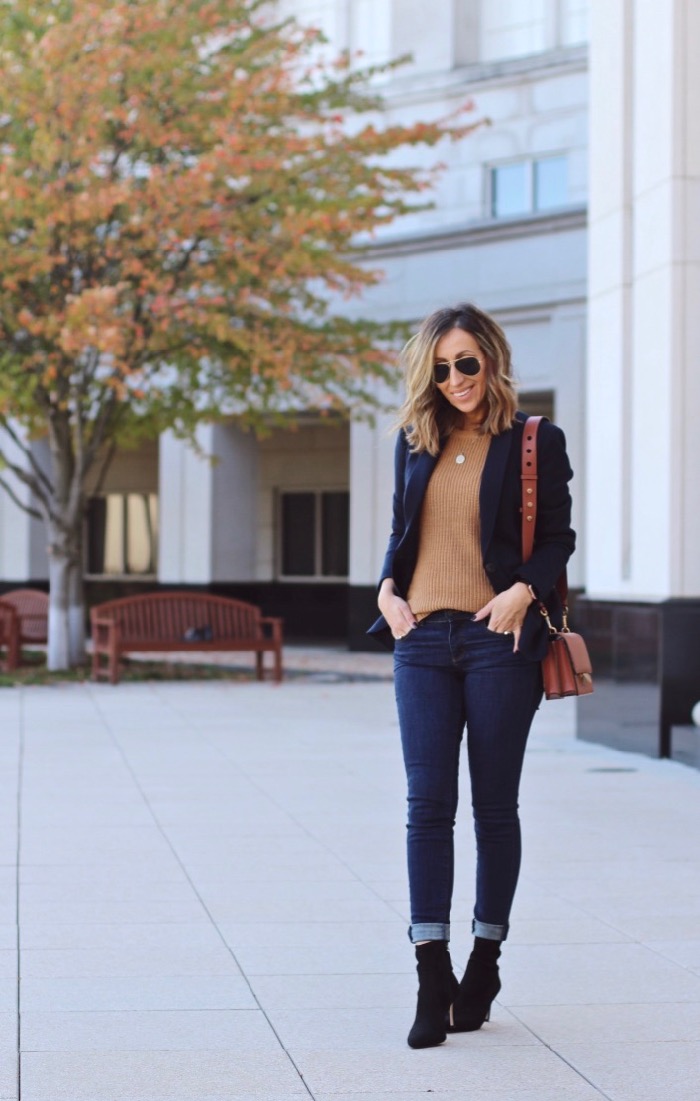 Fall Layers Blazer + Sweater combo Lilly Style