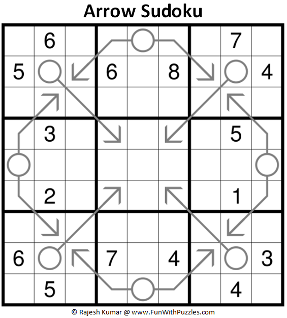 Arrow Sudoku Puzzle (Fun With Sudoku #398)