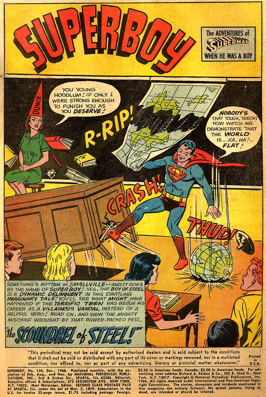 Read online Superboy (1949) comic -  Issue #134 - 2