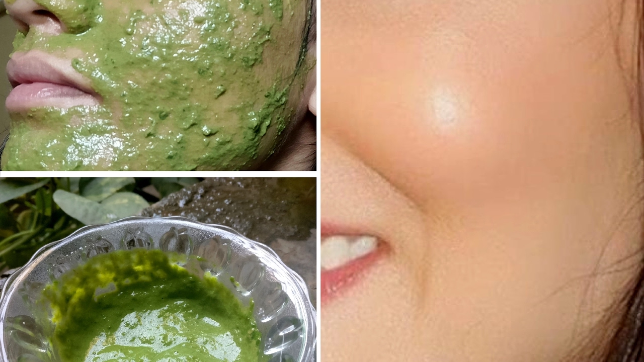 Natural Way to Whiten Face with Spinach Leaves