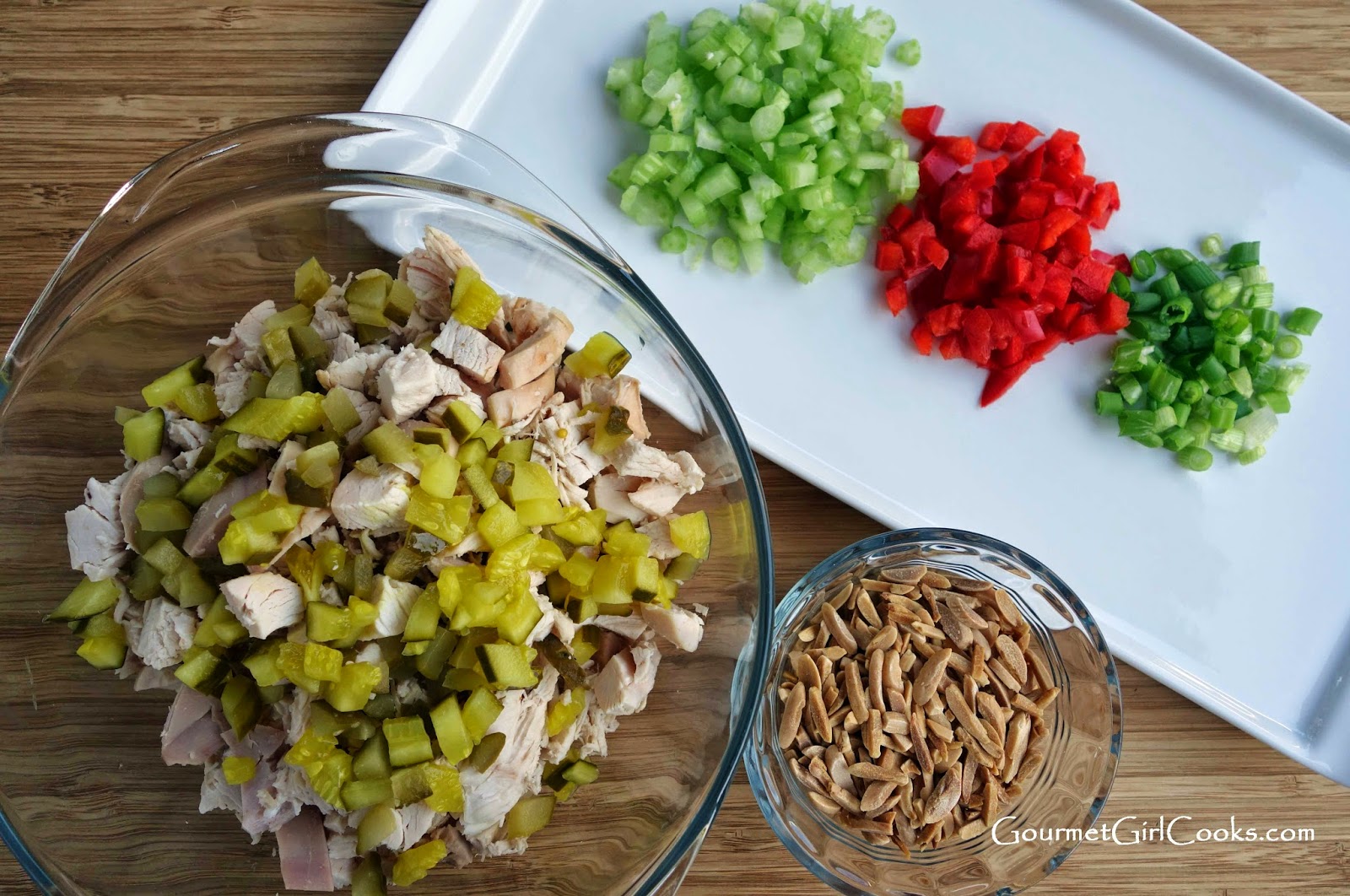 Gourmet Girl Cooks Chicken Salad Sandwich on a Sesame Seed Bun