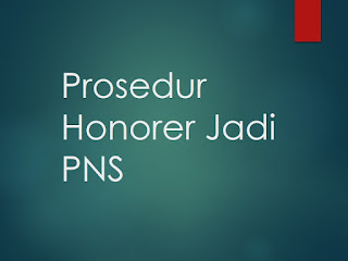 Syarat dan Prosedur Guru Honorer Diangkat Jadi PNS
