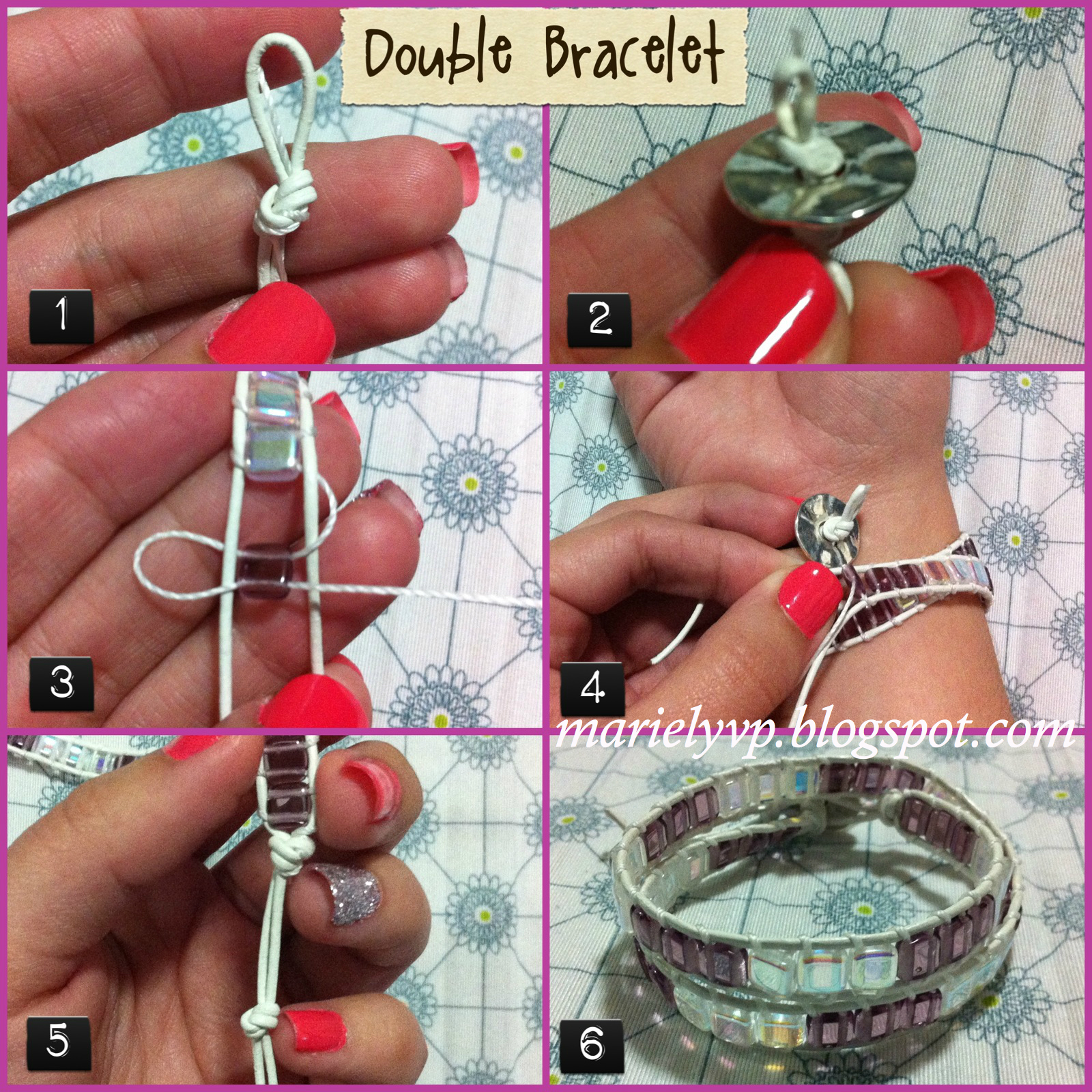 We Read! Photo Tutorial Double Bracelet
