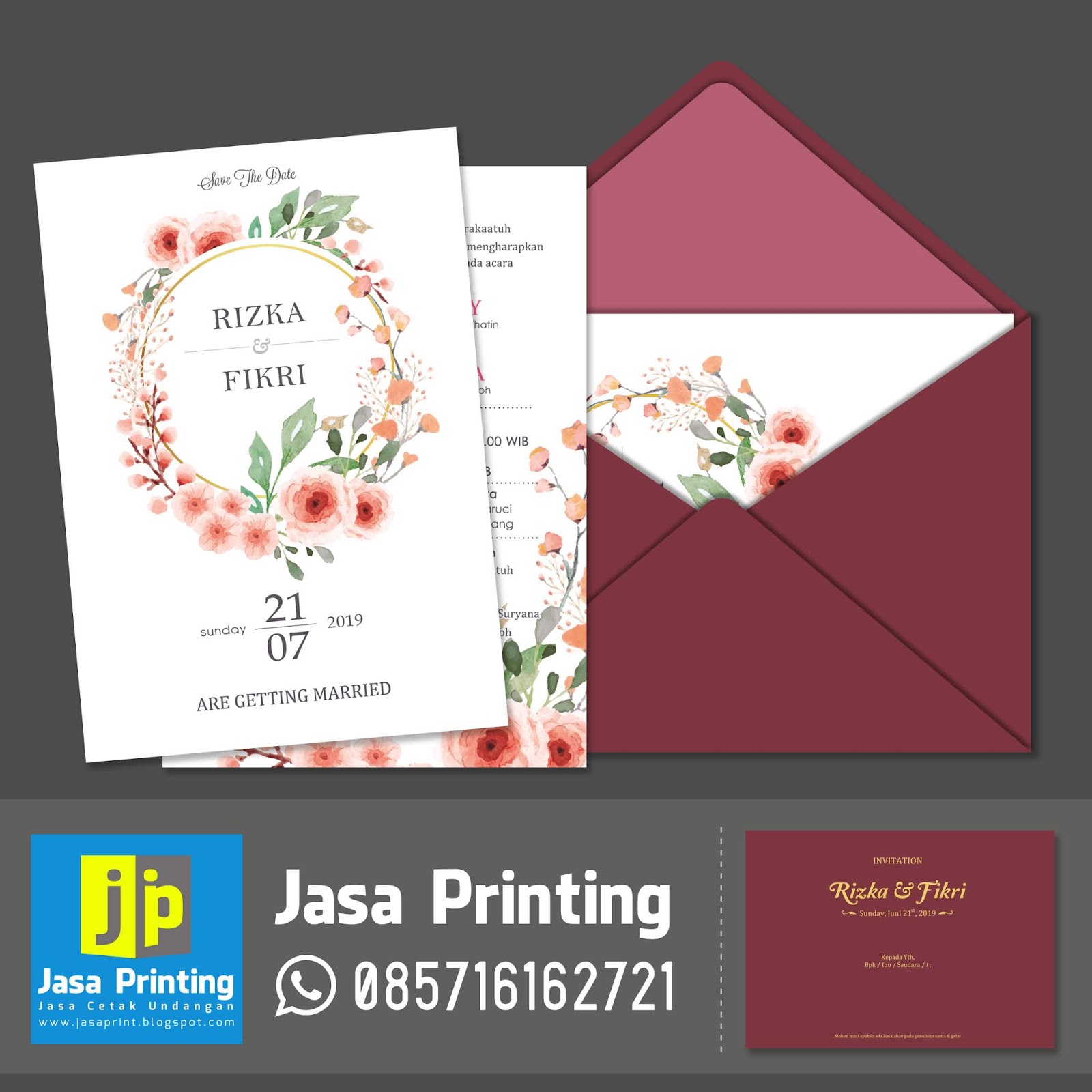 Contoh Sampul Amplop Undangan Pernikahan - IMAGESEE