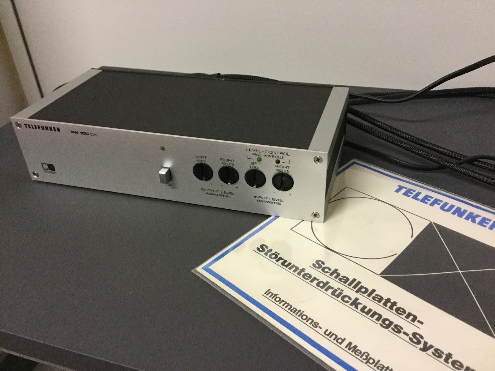 audio andromeda TELEFUNKEN RN 100 CX phono equalizer preamplifier