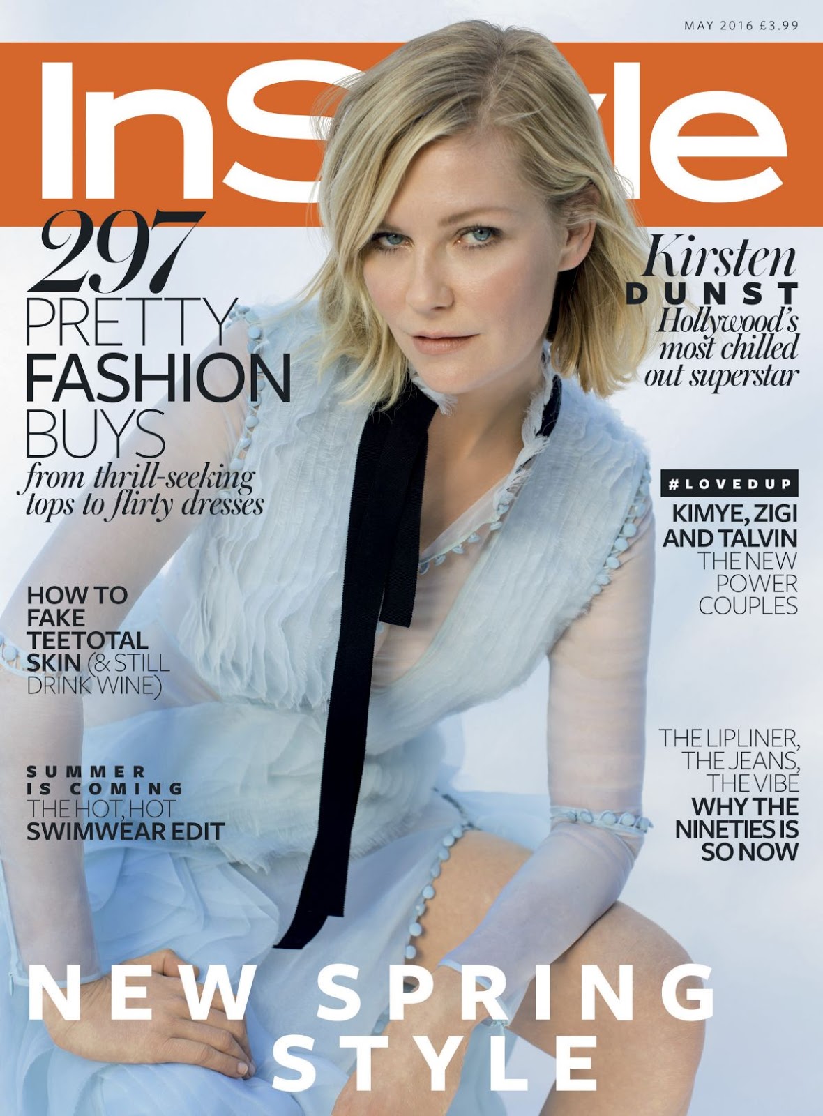 Beauty Mags: Kirsten Dunst | InStyle UK May 2016