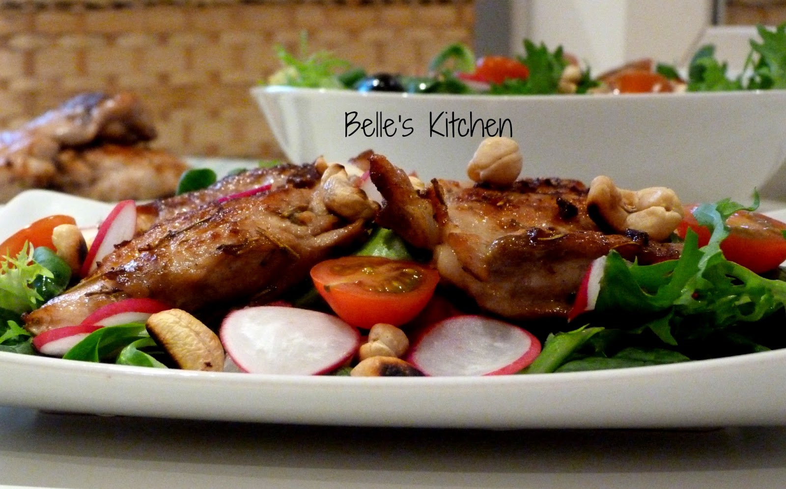AFRILIGHT ~ BELLE'S KITCHEN: Pan Grilled Chicken Thighs With Vegetables