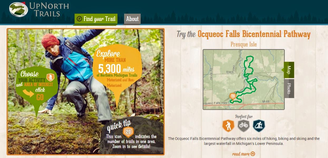 'Up North Trails' website provides for northern Lower