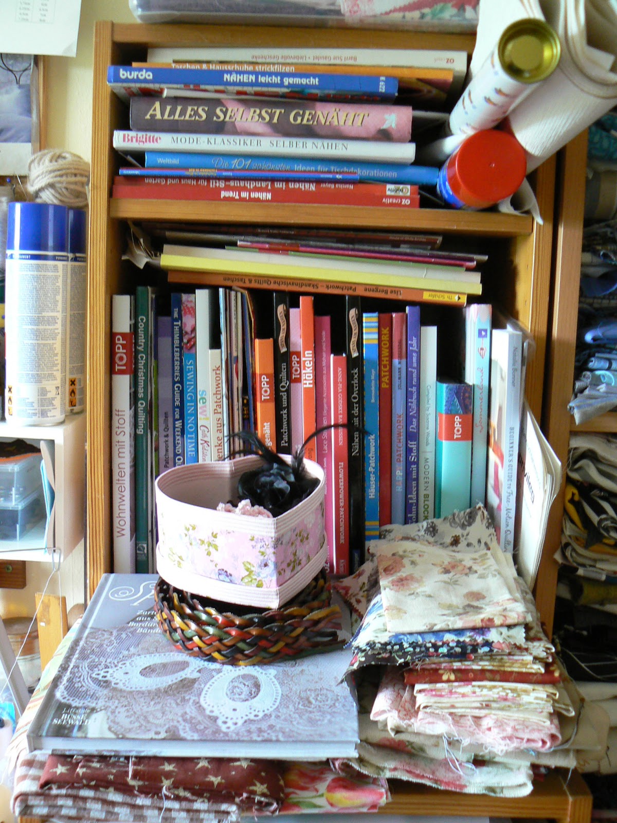 Blauraute: So sieht's bei mir aus im Nähzimmer