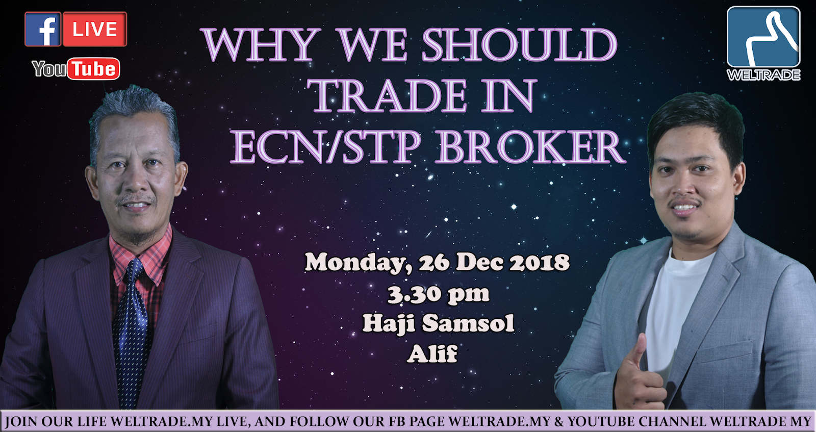 Live Stream Facebook Why we should trade in ECN/STP Broker ...