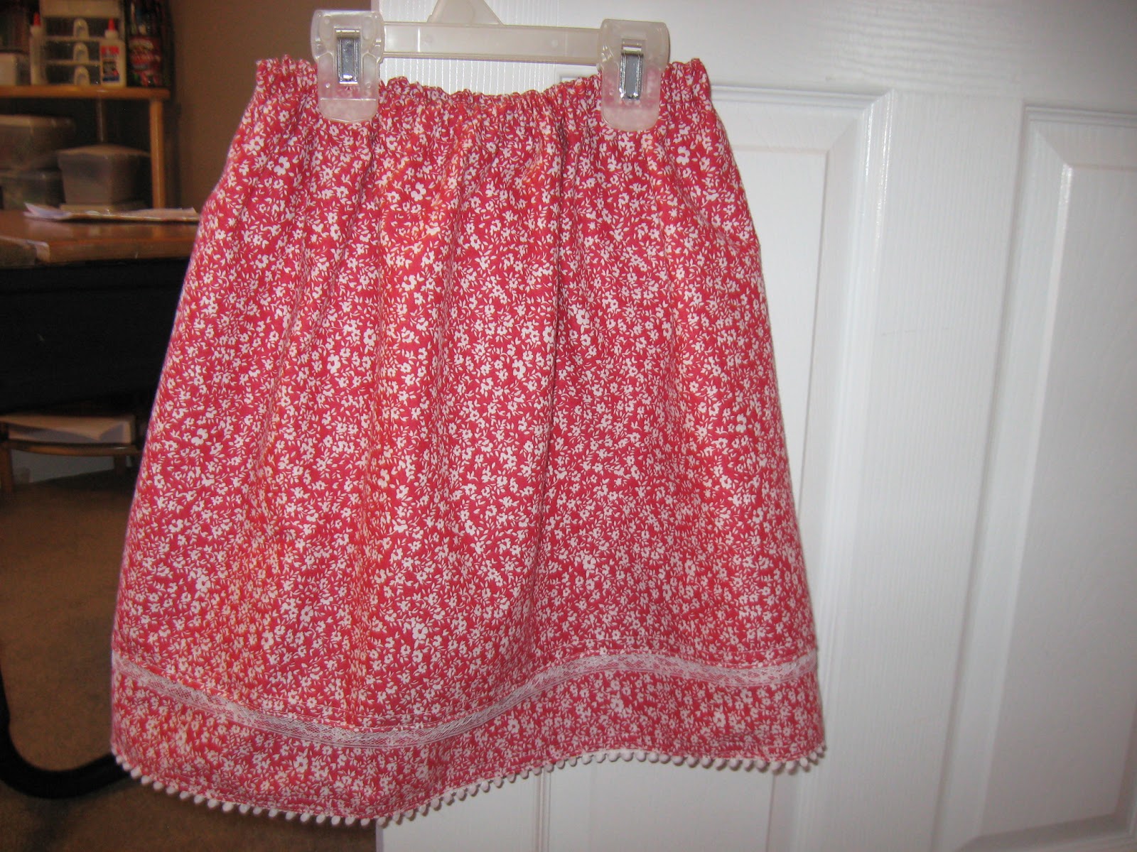 I sewed my first skirt!