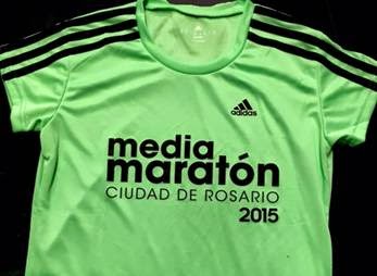 Remera Media Maraton Rosario 2015 