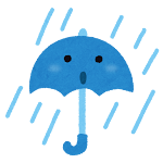 天気のマーク「雨」
