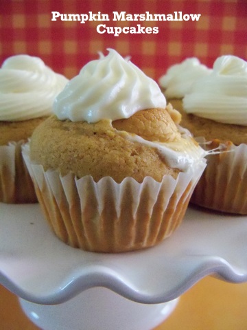 recipe, cupcakes, marshmallow, pumpkin