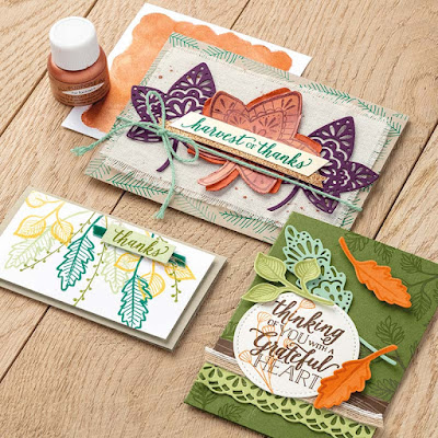 Stampin' Up! Holiday Catalog ~ 12 Falling for Leaves Projects