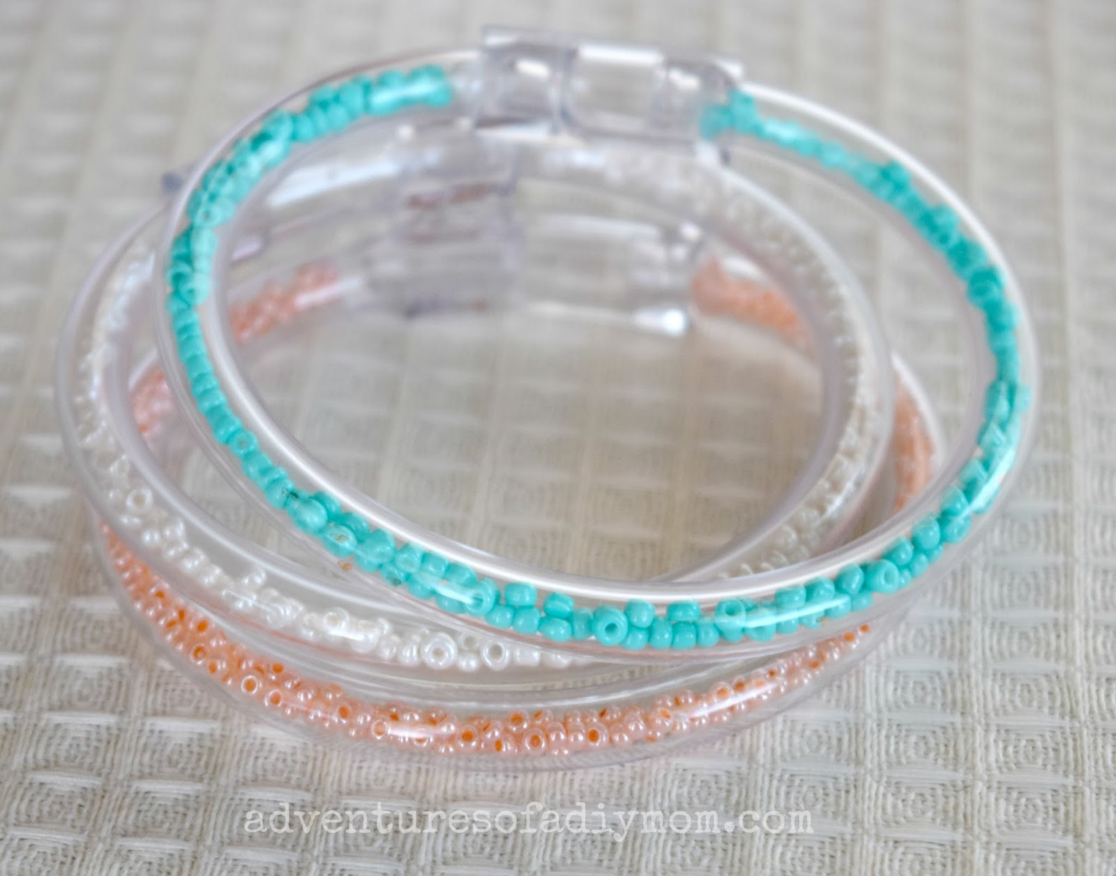 Clear Tube Seed Bead Bracelets Adventures of a DIY Mom