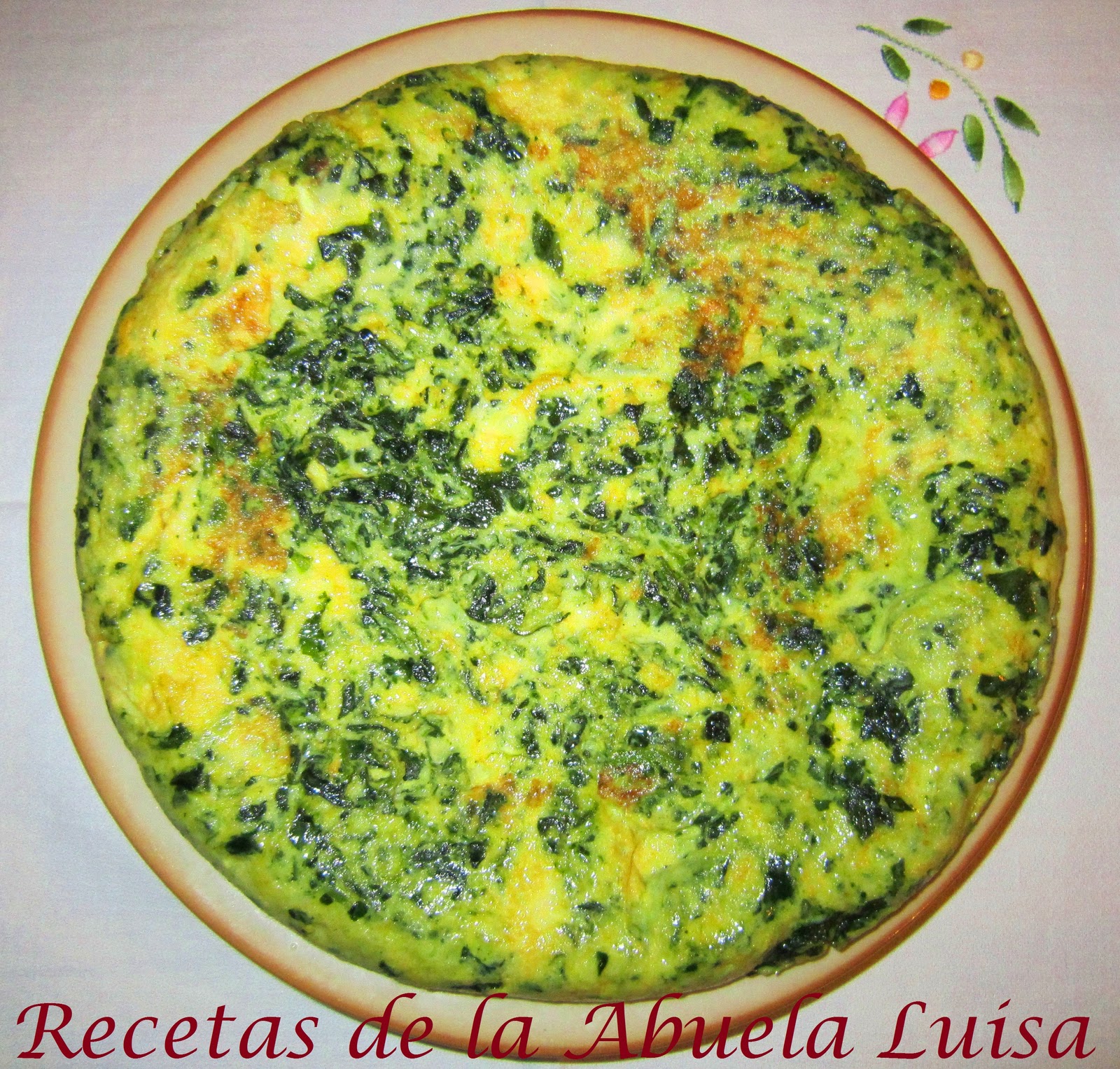 TORTILLA DE ESPINACAS Recetas de la Abuela Luisa