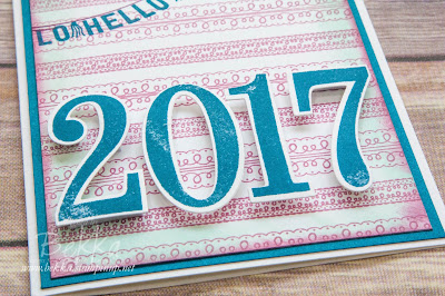 Hello 2017 - Sneak Peek Card  Get your Stampin' Up! UK paper crafting supplies here