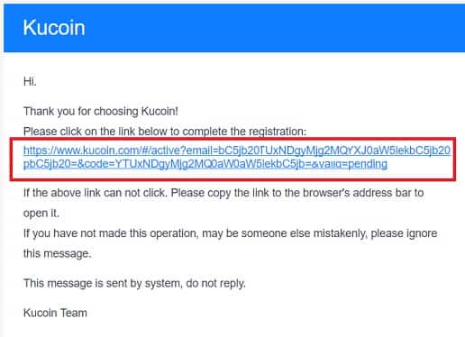 validar dirección de correo electrónico mail validar mail de KuCoin para comprar criptomonedas Oyster Pearl PRL