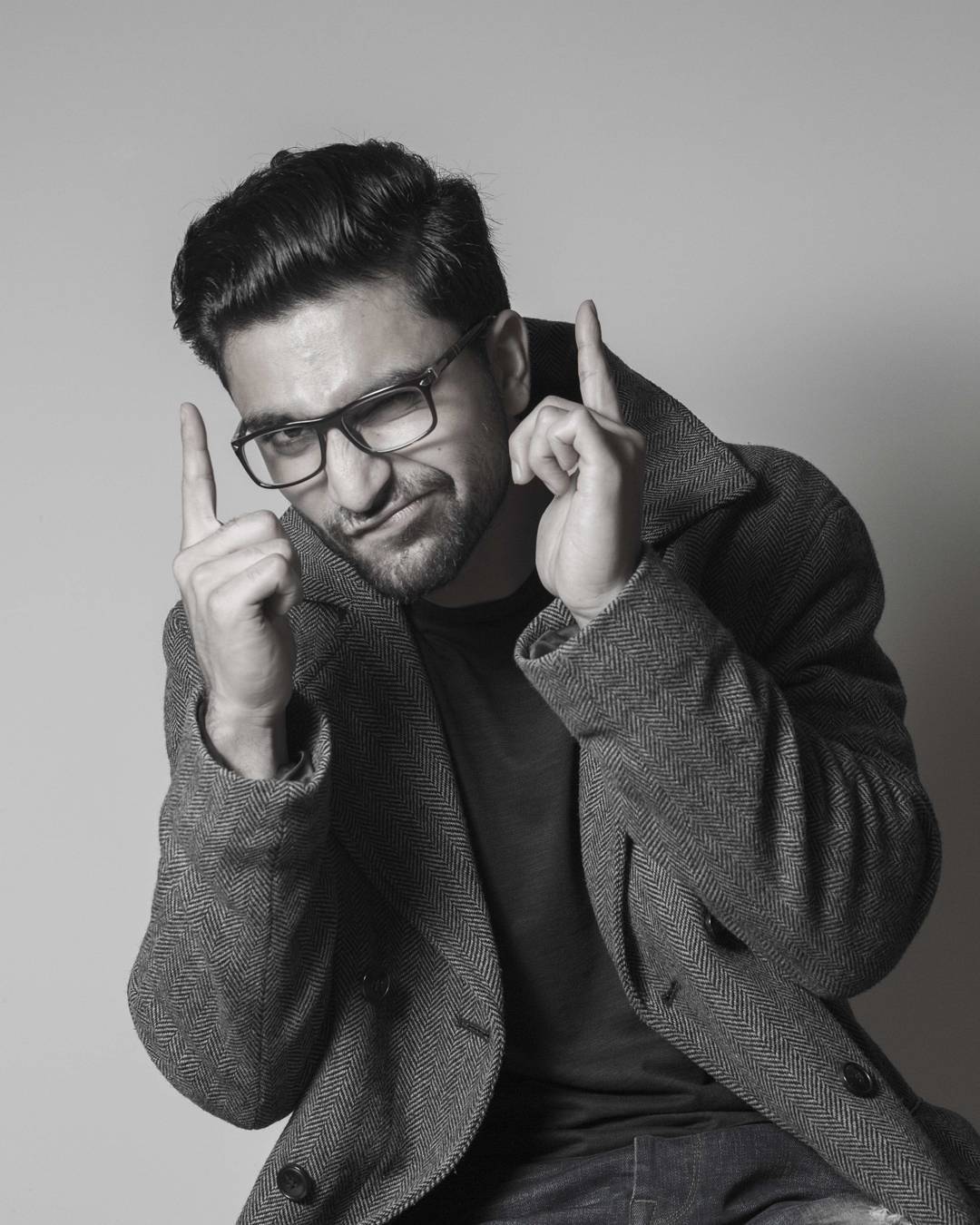 Black And White Hot Photo Shoot Of Ahad Raza