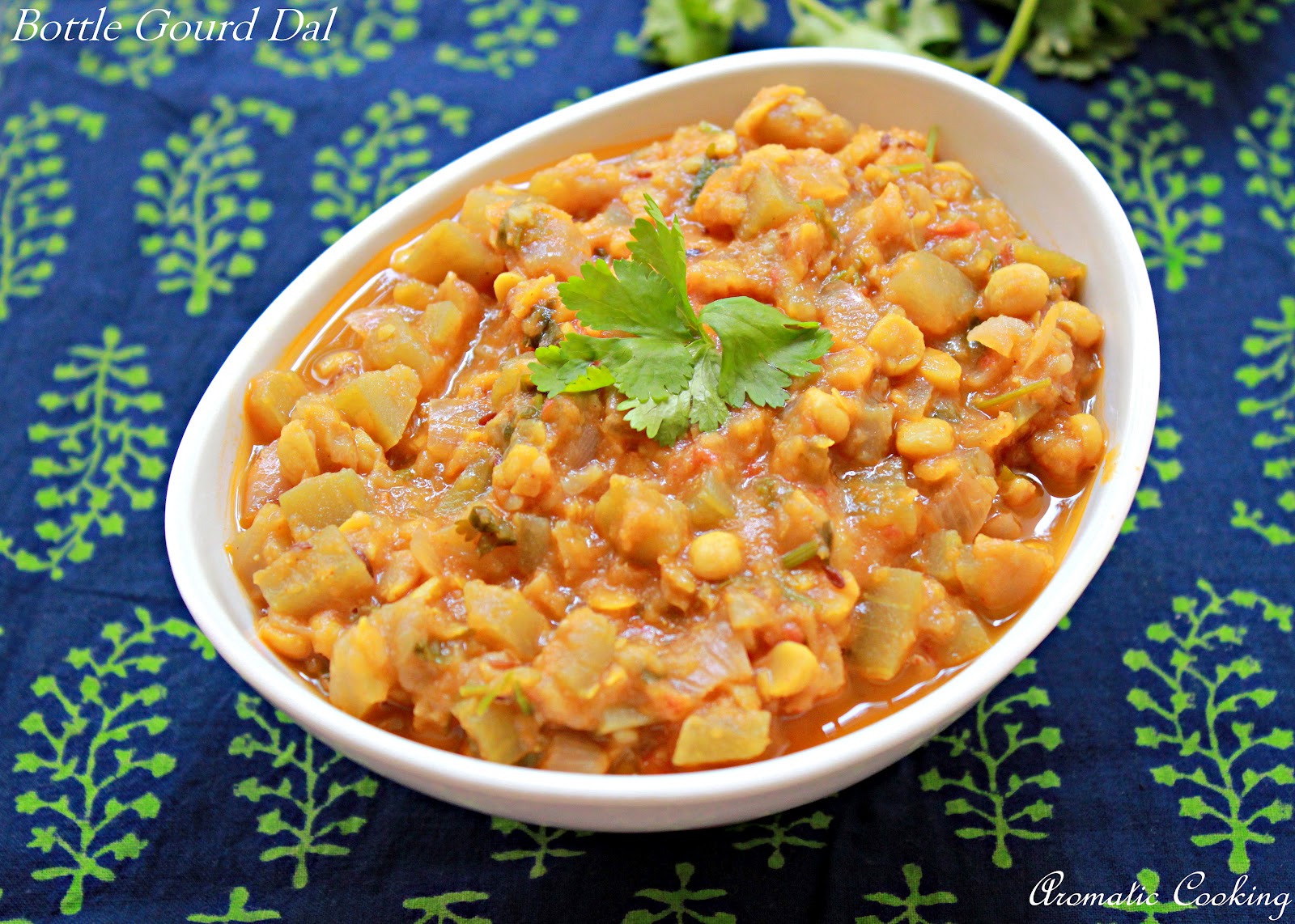 Aromatic Cooking Bottle Gourd Dal