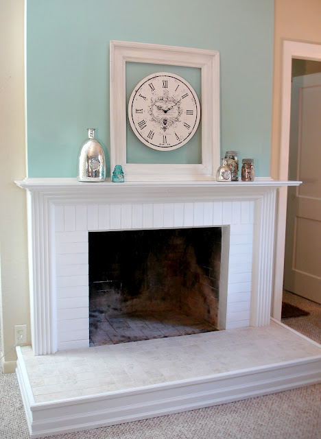 DIY Fireplace Mantel and Hearth Makeover. Beef Up & Enlarge a Skimpy Mantel Shelf