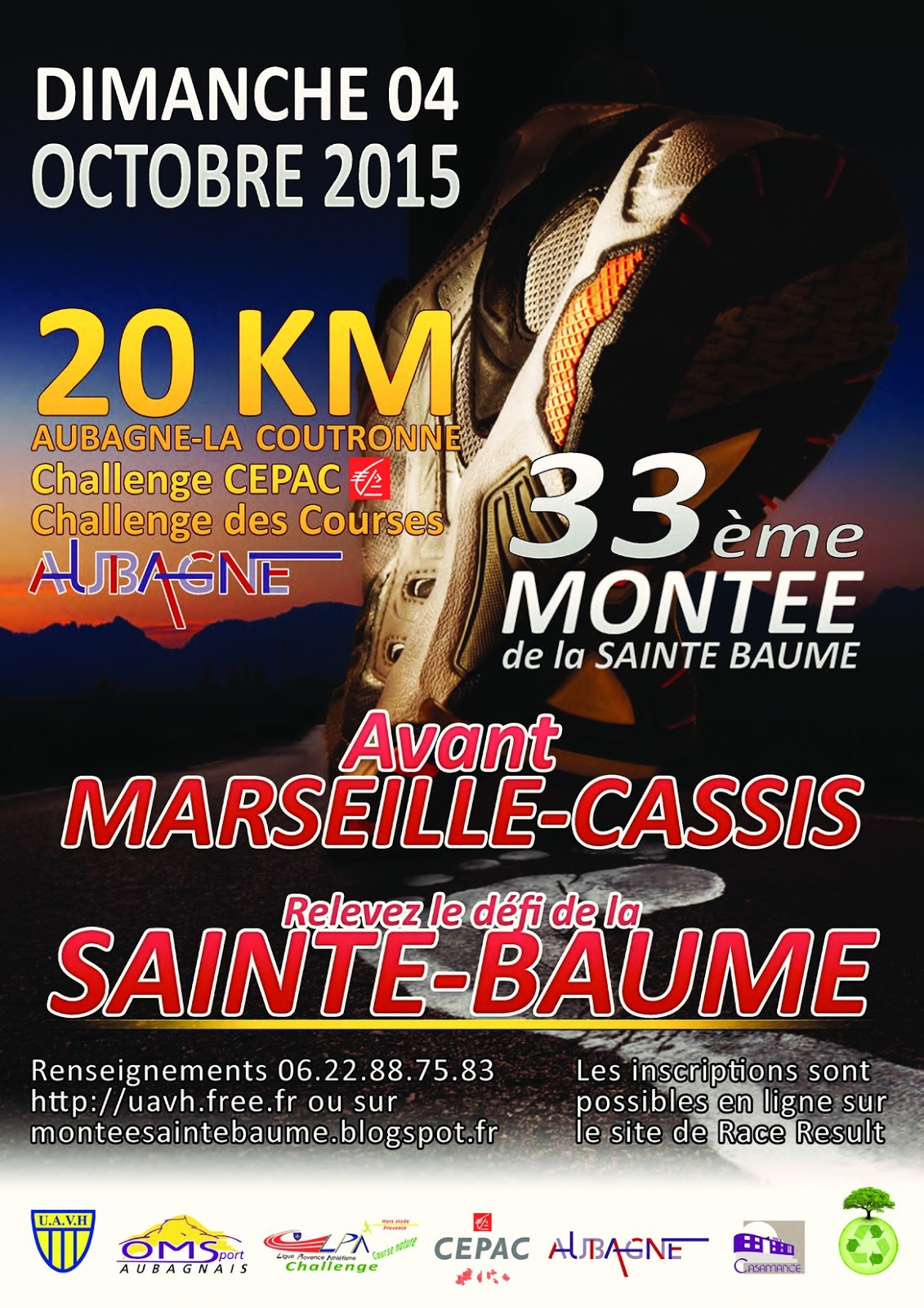 Défi de la Sainte Baume 33ème montée de la Sainte Baume